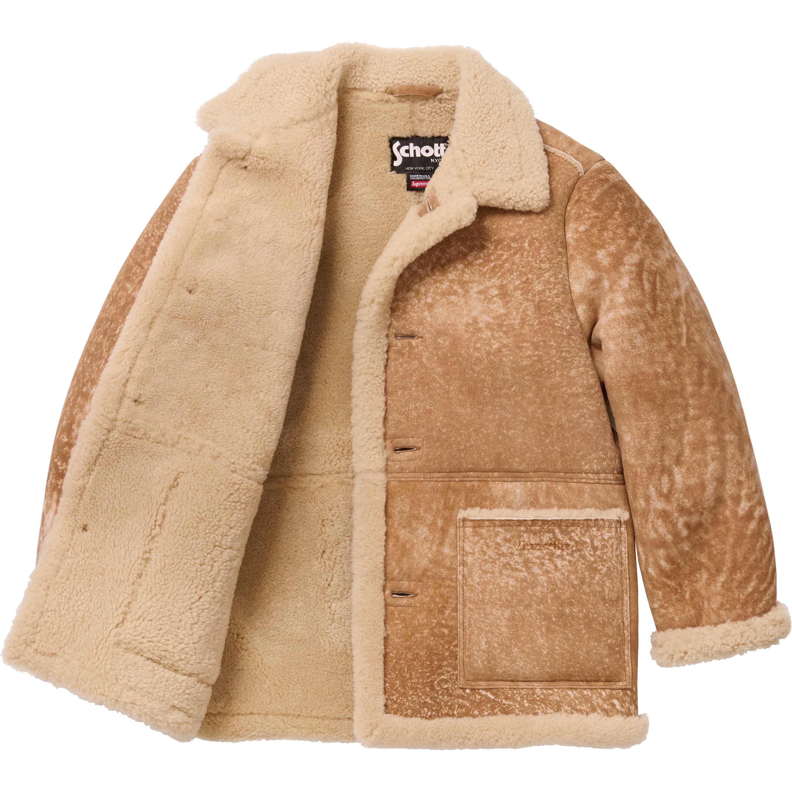 Supreme®/Schott® Shearling Coat view 5